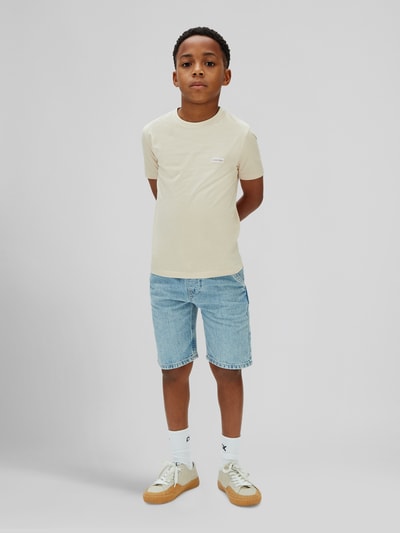 Calvin Klein Jeans Regular Fit Bermuda aus reiner Baumwolle Blau 3
