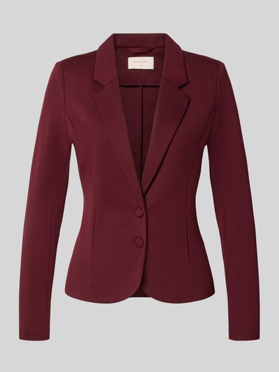 Produktfoto, Slim Fit Blazer mit Viskose-Anteil Modell 'NANNI' von FREE/QUENT in Bordeaux, strukturierter Stoff, Reverskragen, Ziernähte, taillierte Passform