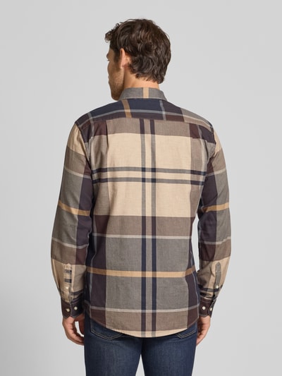 Barbour Regular Fit Freizeithemd aus reiner Baumwolle Modell 'BEARPARK' Beige 5