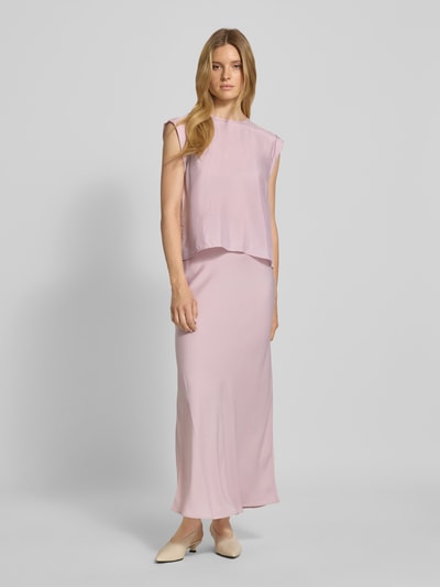 BOSS Orange Regular Fit Blusentop aus Cupro-Viskose-Mix Modell 'IRNETTE' Rosa 1