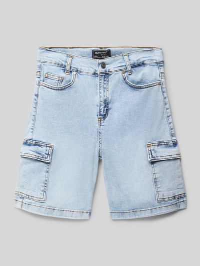 Blue Effect Regular Fit Jeansshorts mit Cargotaschen Hellblau 1