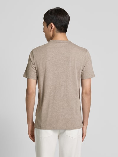 Casual Friday T-Shirt mit Rundhalsausschnitt Modell 'JASPER' Dunkelbraun 5