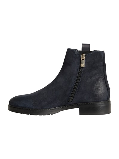 Tommy Hilfiger Booties van suède Donkerblauw - 4