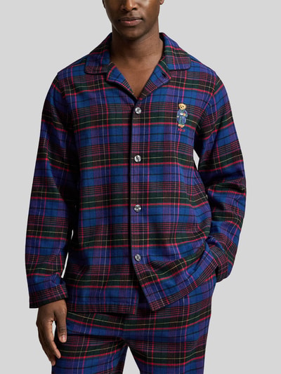 Polo Ralph Lauren Underwear Pyjama-Set reiner Baumwolle mit Bärenstickerei Dunkelgruen 2