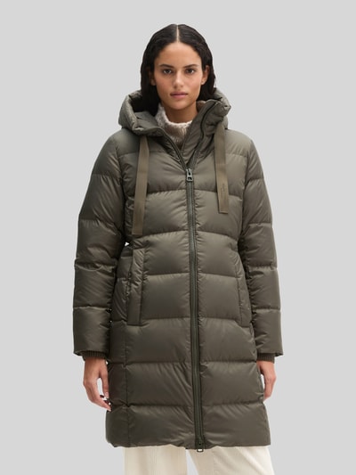 Marc O'Polo Regular Fit Daunenmantel mit Label-Print Oliv 4