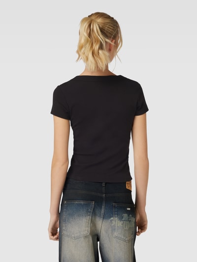 Tommy Jeans T-Shirt mit Label-Badge Black 5