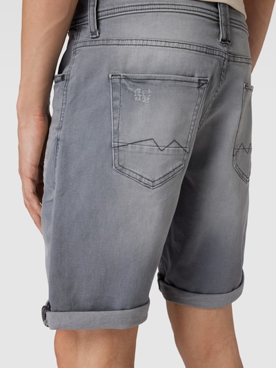 Blend Slim Fit Jeansshorts im 5-Pocket-Design Hellgrau 3