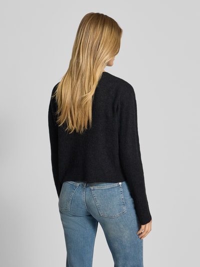 Drykorn Gebreide pullover van alpacamix, model 'IMENY' Zwart - 5