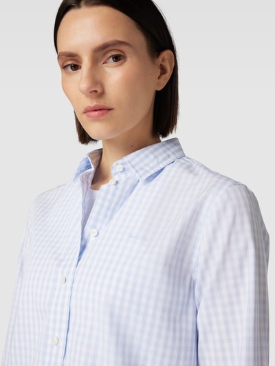 Gant Blouse met vichy-ruit Lichtblauw - 3