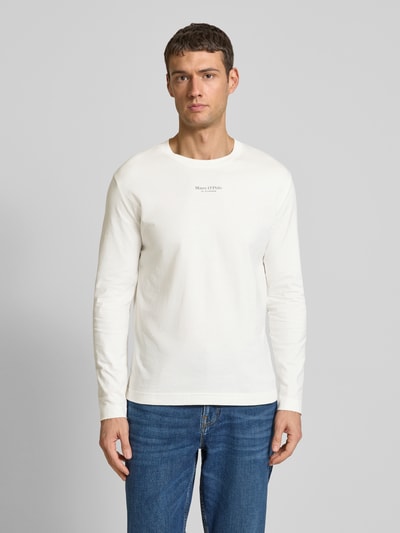 Marc O'Polo Regular Fit Langarmshirt aus reiner Baumwolle Offwhite 4