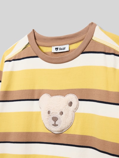Steiff Sweatshirt met ribboorden Mosterdgeel - 2
