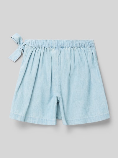 Produktfoto, Regular Fit Skort aus reiner Baumwolle von Polo Ralph Lauren Teens in Denim-Optik mit Wickel-Optik, elastischem Bundabschluss und Bindeband.