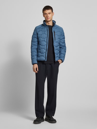 Tom Tailor Regular Fit Steppjacke mit Stehkragen Blau 1