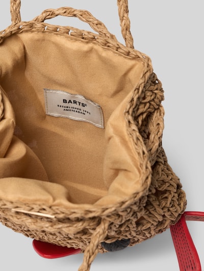 Produktfoto, Handtasche mit Schulterriemen Modell 'Glowie' von Barts z otwartą główną komorą, naturalny odcień, faktura pleciona, Szerokość w rozmiarze 1: 16 cm, długość: 18 cm, głębokość: 5 cm, długość paska na ramię: 54 cm