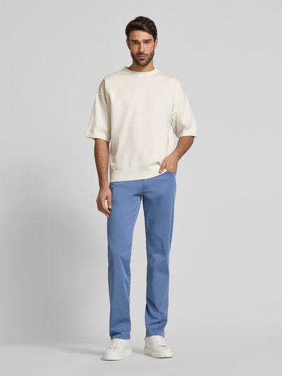 Brax Regular fit chino in 5-pocketmodel, model 'ULTRALIGHT' Oceaanblauw - 1