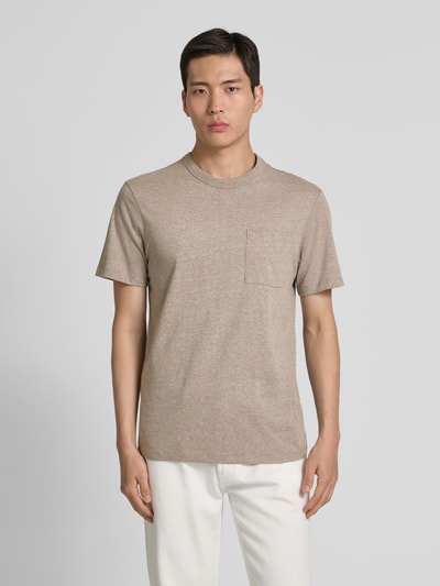 Casual Friday T-Shirt mit Rundhalsausschnitt Modell 'JASPER' Dunkelbraun 4