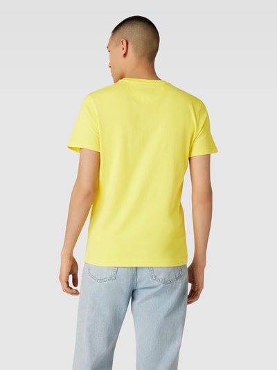 La Martina T-Shirt mit Label-Print GELB 5