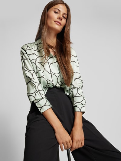 Someday Regular fit blouse met platte kraag, model 'Zeline' Mintgroen - 3