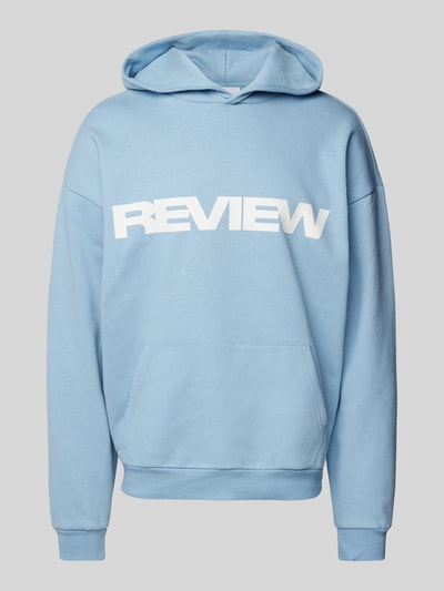 REVIEW Hoodie met capuchon Rookblauw - 2