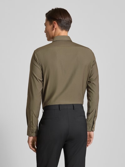 BOSS Regular Fit Businesshemd mit Kentkragen Modell 'JOE' Oliv 5