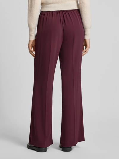 comma Spodnie materiałowe z elastycznym pasem Bordowy 5