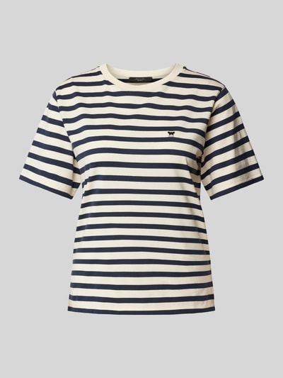 Weekend Max Mara T-Shirt mit Label-Stitching Modell 'SATRAPO' Marine 2