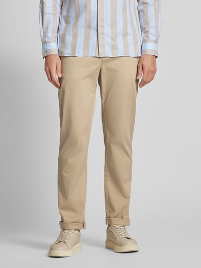 Tommy Hilfiger Regular fit chino met ceintuurlussen, model 'MERCER 1985' Beige - 4