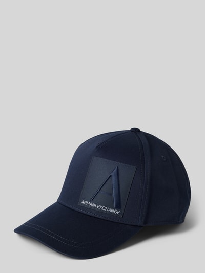 ARMANI EXCHANGE Czapka z daszkiem z wyhaftowanym logo Ciemnoniebieski 1