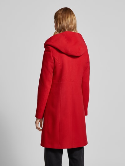 Milo Coats Lange jas met capuchon, model 'Bella' Rood - 5