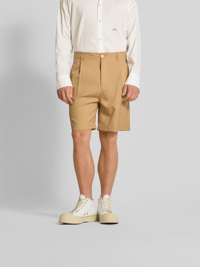 Marni Bermudas mit Gesäßtaschen Beige 4