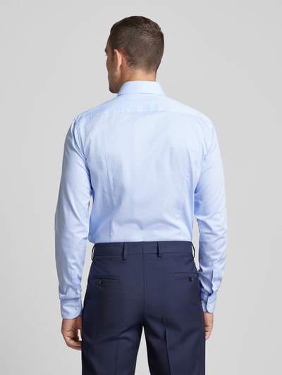 BOSS Slim Fit Business-Hemd mit Haifischkragen Modell 'Hank' Bleu 5