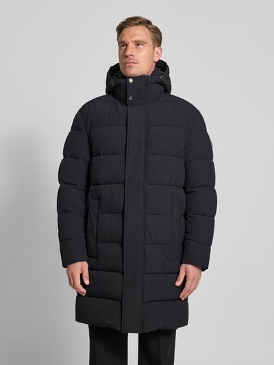 JOOP! Collection Gewatteerde lange jas met steekzakken, model 'Winsten' Zwart - 4