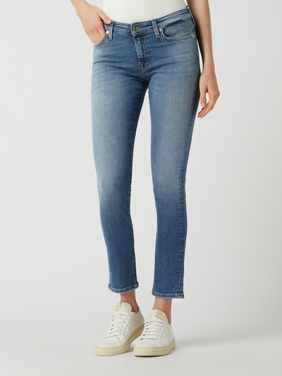 7 For All Mankind Slim fit jeans met modal, model 'Pyper'  Lichtblauw - 4