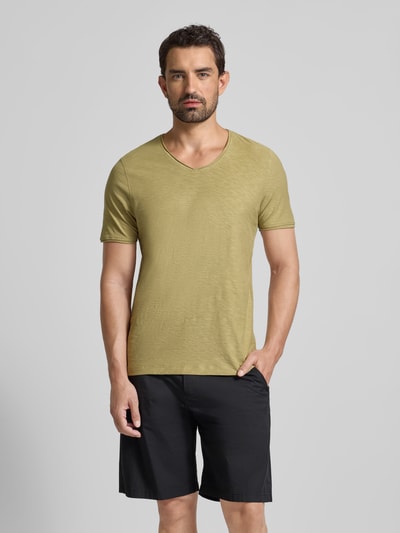 MCNEAL T-Shirt mit V-Ausschnitt Schilf 4