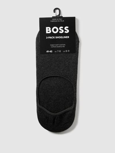 BOSS Füßlinge mit Stretch-Anteil im 2er-Pack Dunkelgrau 3