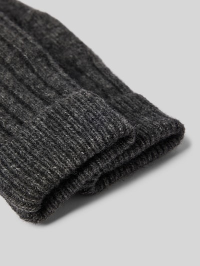 MSCH Copenhagen Fäustlinge mit Alpaka-Anteil Modell 'Hope Icon' Dunkelgrau Melange 2