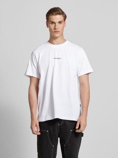 G-Star Raw T-Shirt mit Label-Print Weiss 4