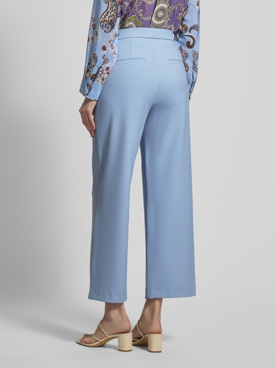 Raffaello Rossi Wide leg stoffen broek met verkort model, model 'PALINA' Lichtblauw - 5