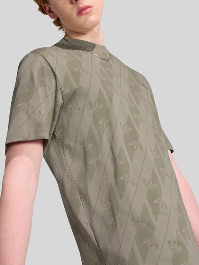adidas Originals Regular Fit T-Shirt aus reiner Baumwolle Silber 5
