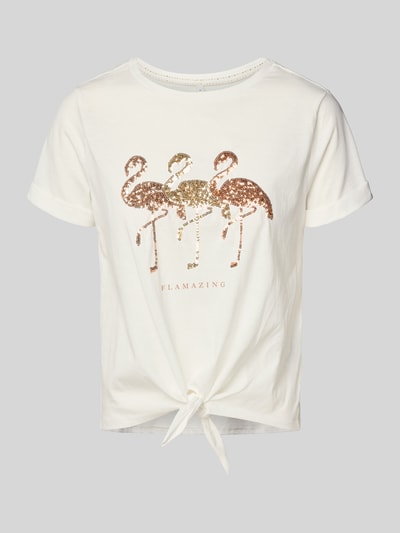 Only Regular fit T-shirt van puur katoen, model 'DORA' Wit - 2