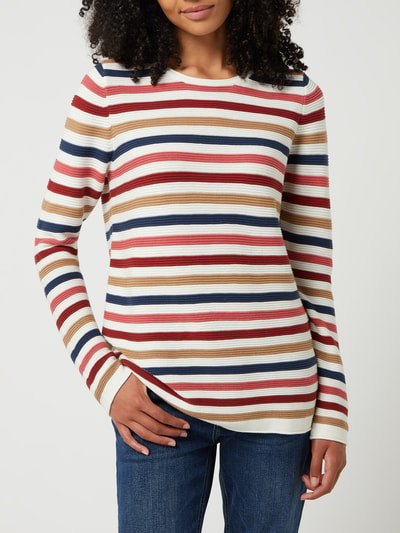 Tom Tailor Pullover met ribstructuur  Wit - 4