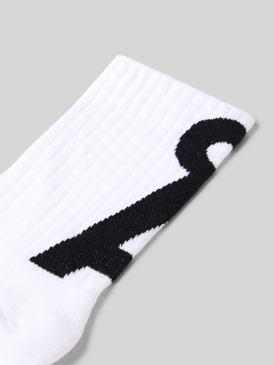 Productfoto, Sokken met Label-Stitching 'SAAMUS' van ARMEDANGELS in effen kleuren met logodetail, ribboordjes, katoenmix.