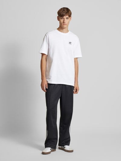 adidas Originals T-shirt met labelstitching Wit - 1