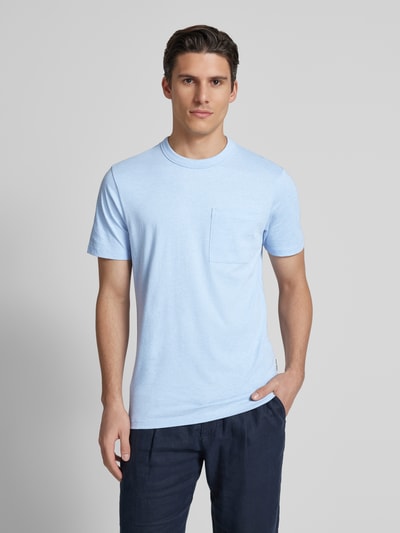 Casual Friday T-Shirt mit Rundhalsausschnitt Modell 'JASPER' Hellblau 4