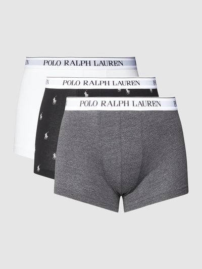 Polo Ralph Lauren Underwear Trunks mit elastischem Logo-Bund im 3er-Pack Dunkelgrau Melange 2