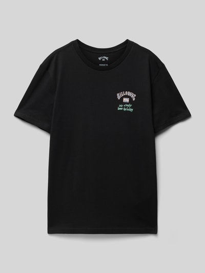 Billabong T-shirt z nadrukiem z logo model ‘KNOW THE FEELING’ Czarny 1