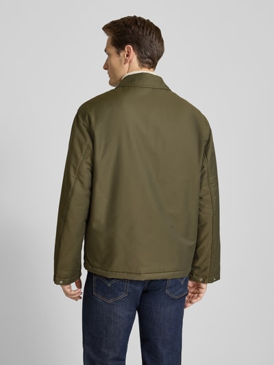 SELECTED HOMME Relaxed fit blouson van katoenmix, model 'CEDRIC' Olijfgroen - 5