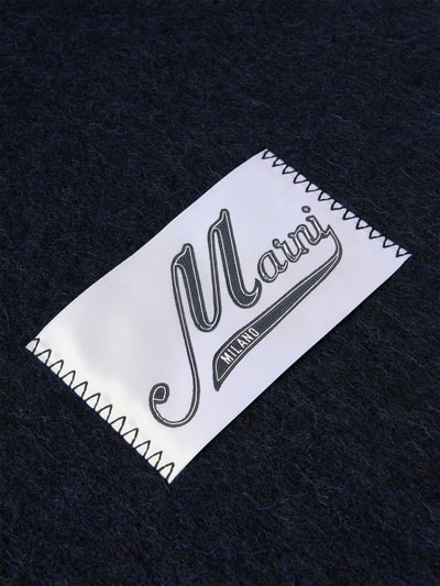 Marni Schal mit Label-Detail Marine 3