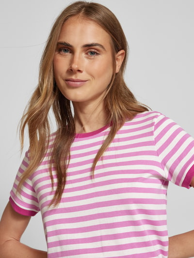 Jake*s Casual T-Shirt mit Rundhalsausschnitt Pink 3