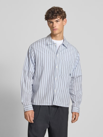 REVIEW Vrijetijdsoverhemd met knoopsluiting Bleu - 4